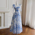 Summer Floral Print Sleeveless Straps Sundresses